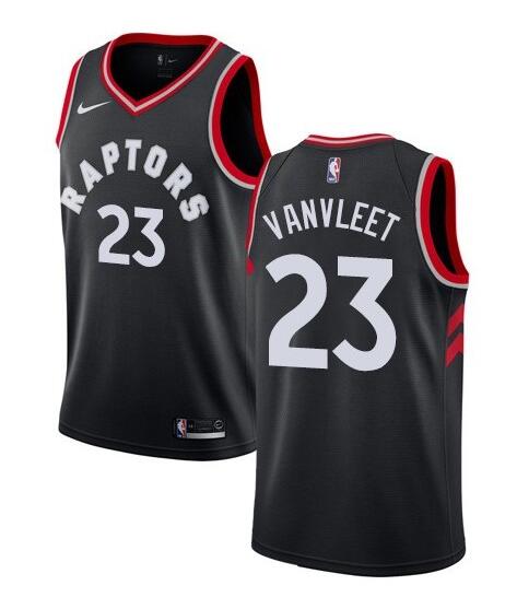 Men's Toronto Raptors #23 Fred Vanvleet Black NBA Stitched Jersey